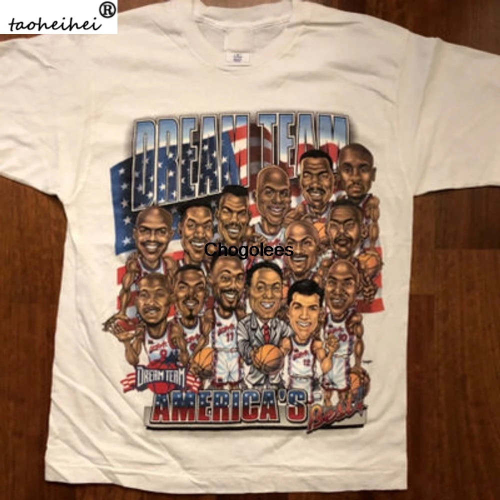 Kaus Oblong Basket Vintage Dream Team 