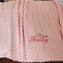 Personalized Soft Fleece Baby Swaddle and Blanket Set - 70x90cm (14)