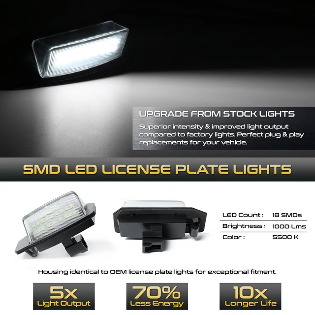 Mitsubishi LED License Plate Light