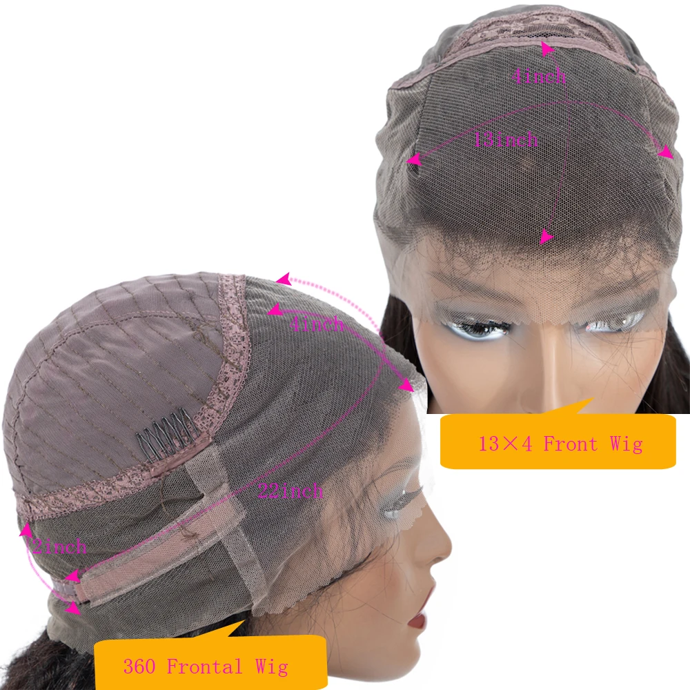 Price Brazilian Straight 360 Lace Frontal Wig 13×4 Lace Front Human Hair Wigs Non remy Wigs For Womennatural 2# 4# color