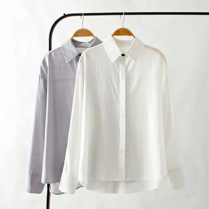 

Plus size cotton women's shirts 2019 spring new random ladies loose blouse women's reviews
