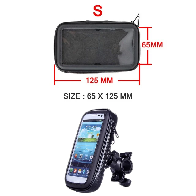 Motorcycle Phone Holder For Samsung Galaxy S8 S9 S10 For iPhone X 8Plus Support Mobile Bike holder Stand Waterproof For Moto Bag - Цвет: Style1 S