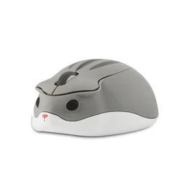 Adorable Wireless Ergonomic Hamster Mouse - Creative USB Optical Mini Mouse Gift (Grey)
