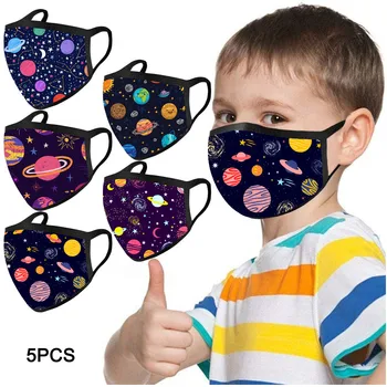 

Children Mask Breathable Printed Valves Haze Pollution Protection Filter 5PCS Sunscreen Fashion Scarf Mask drop-shipp#3