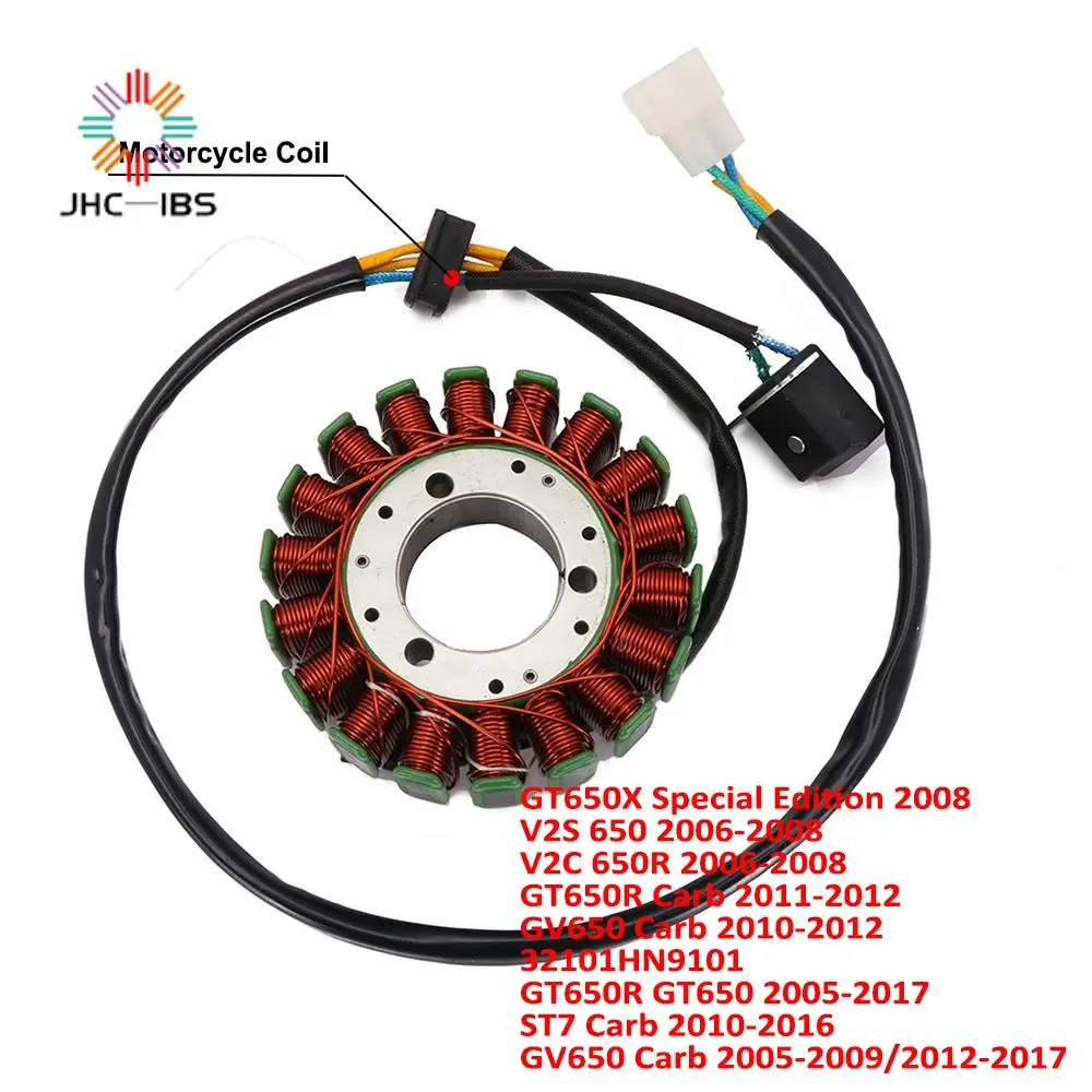 

Комплект для сборки катушки статора генератора мотоцикла для GT650X V2S GV GT 650 V2C 650R GV650R Carb GV650 GT650R GT650 ST7 2005-2017