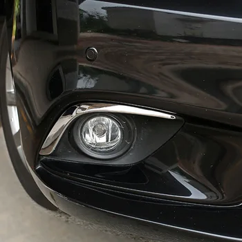 

Chrome Fog Light Cover Front Lamp Trim Silver 2pcs ABS Replacement 2014-2016 Accessories For Mazda 6 Atenza Gj