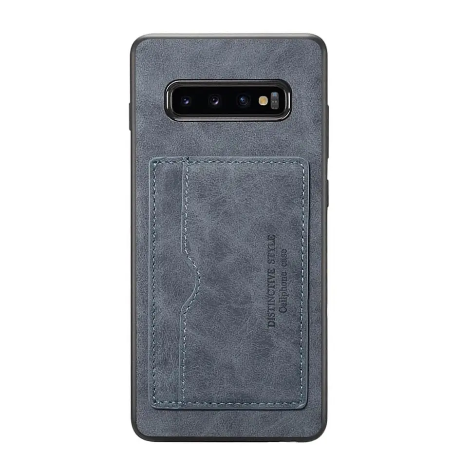 Простой ретро кошелек чехол для телефона для samsung S10E S10 Plus чехол элегантный мягкий чехол из искусственной кожи для samsung Note 9 Note 10 pro чехол