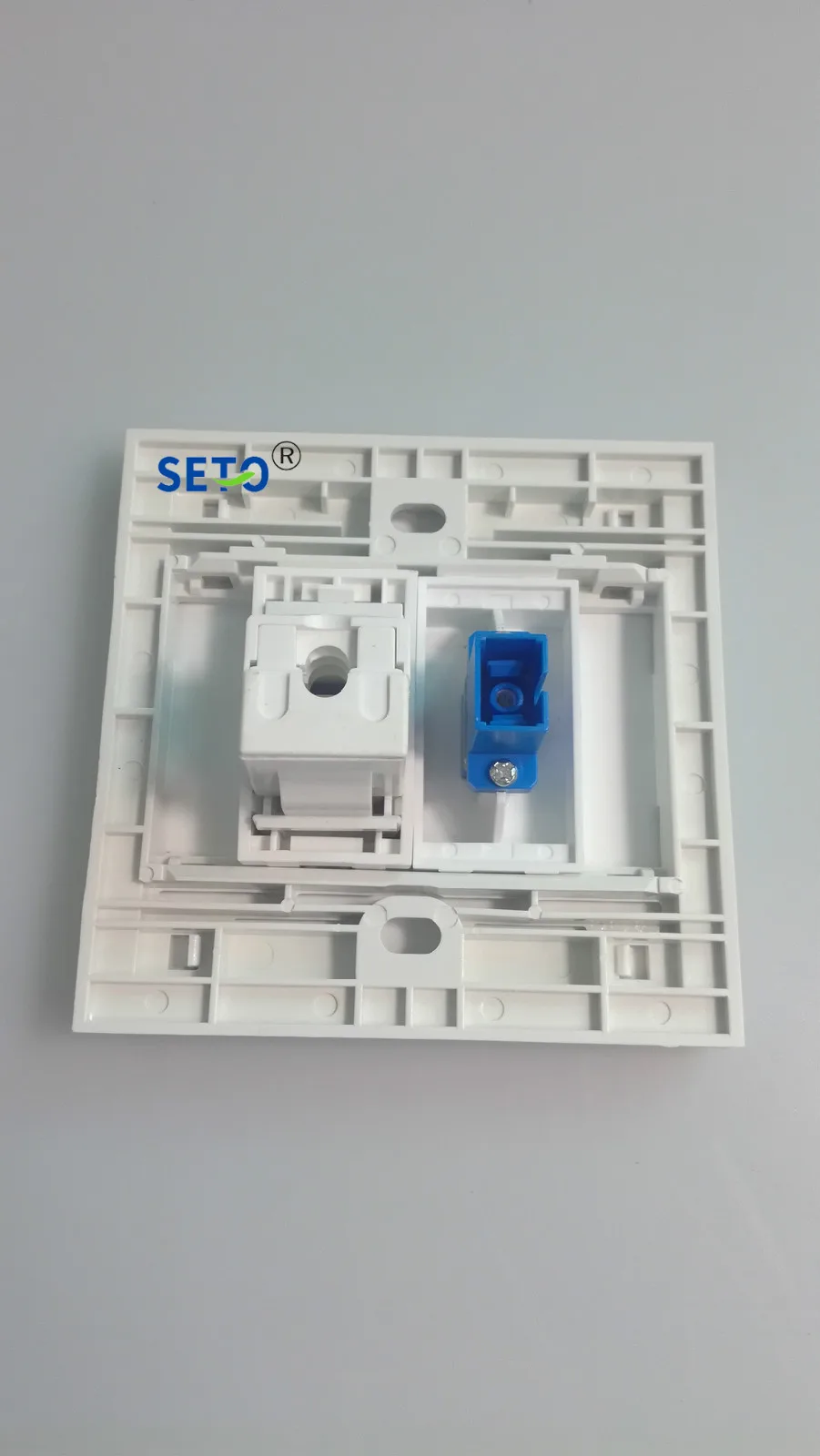 SeTo 86 Тип оптический SC+ RJ45 Cat6 сетевая настенная пластина разъем Keystone Лицевая панель