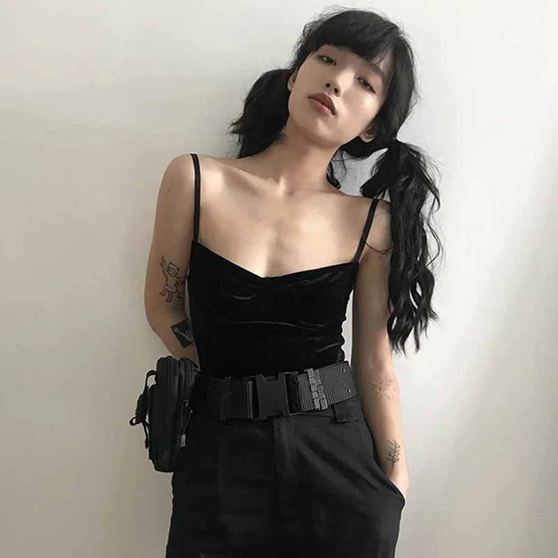 Waist Bag Women Men Fashion Canvas Fanny Pack Mini Ladies Chest Belt Bags Hip Hop Travel Tactical Bum Bag Unisex Phone Purse
