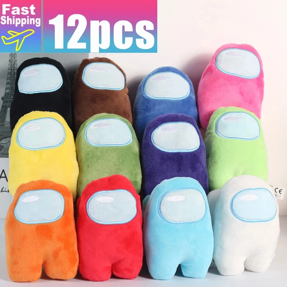 

12 kinds Among us Hot Game 10CM Among Us Plush Dolls Cartoon Toys Anime Figure Multicolor Doll Christmas Gifts