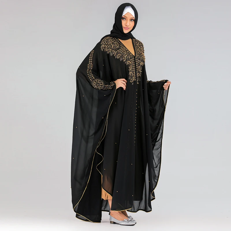 Niqab Дубай Абая кимоно мусульманский кардиган хиджаб платье для женщин Кафтан Caftan