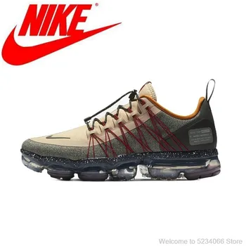

Original Nike Air Vapormax Run Utility Official Men's Running Shoes Black Grey Comfortable Breathable Sneakers AQ8810-200