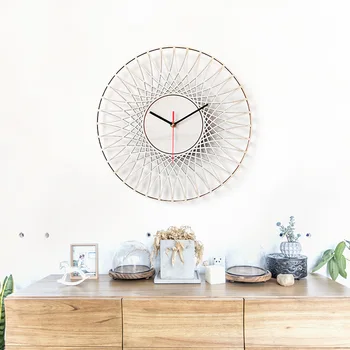 

Hot Sale Explosive Products Creative Wall Clock DIY Wooden Pattern Watch Home Decoration Sunflower Clock Digital