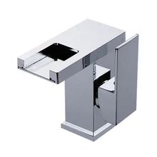 Топ-светодиодный RGB Цвет Изменение ванной бассейна Водопад кран смесители хром латунь