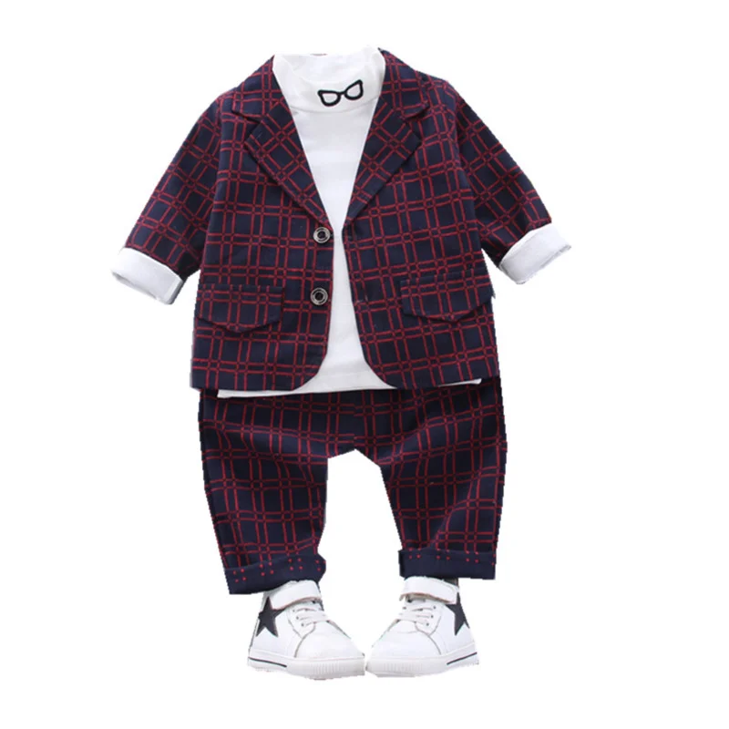 

Children Gentleman Clothes New Spring Autumn Kids Boys Girl Suit T Shirt Pants 2Pcs/sets Baby Toddler Clothing Infant Sportswear
