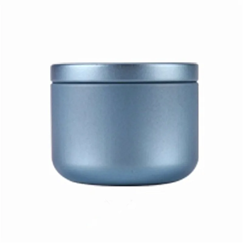 Креативные мини-металлические коробки для хранения чая, герметичные банки для кофейного порошка, портативная упаковка для цветочного чая, жестяные контейнеры - Цвет: Blue
