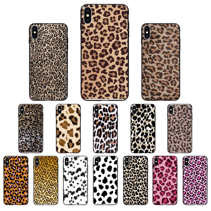 Leopard print Shell Phone Case For iPhone 12 11 Pro XS MAX XR 7 8 6Plus 5 5S SE
