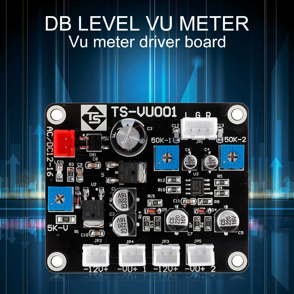 VU Header Meter Driver Board Front Stage DB Audio Level Meter Drive Module VU Header Meter Driver Board Front Stage DB Audio Level Meter Drive Module
