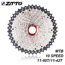 ZTTO MTB 10 скоростей 11-42T 11-40T кассета велосипедная Звездочка 10 скоростей 11-42 10s Freewheel 10v K7 11-40 диапазон подходит для M780 M590 M6000