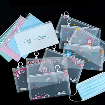 

Portable Disposable Mask Storage Bag Face Cover Storage Bag Travel Pouch Waterproof Face Cover Tickets Cards Organizer Bag