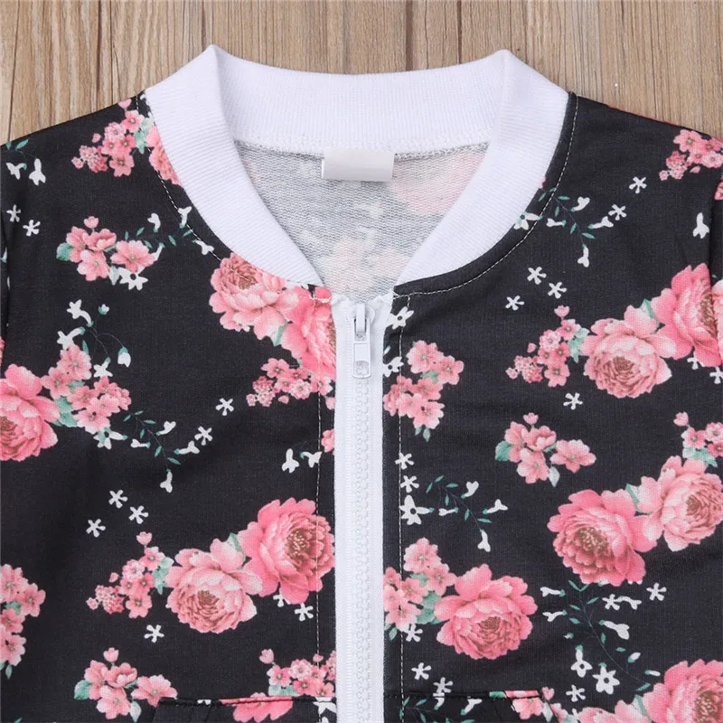 Kids Clothing Set Girls Clothing Set Kids Sweatshirt Set 3-7 Years Kids Baby Girl Clothes Set Floral Print Long Sleeve Sweatshirt Long Pants Outfits