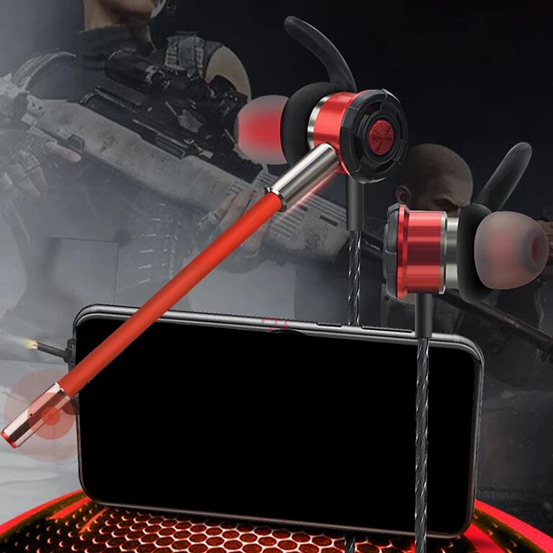 E Sports In Ear Headset 3 5MM Gaming Headset Listening Sound Recognition Mobile Game T3 5MM In Ear Gaming Headset