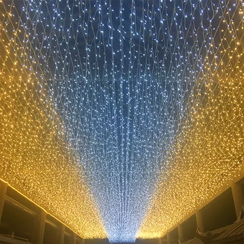 

LED Icicle Light Curtain Light Christmas Garlands Fairy Light 220V EU Plug Starry Festival Party Outdoor Waterproof Light Decor