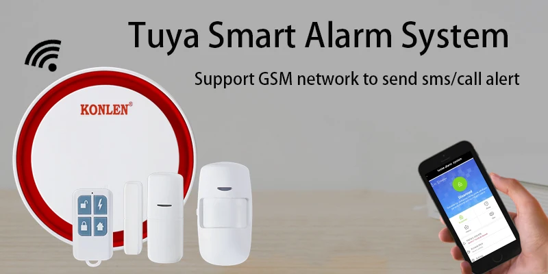 Tuya Smart WI-FI GSM сигнализация сирена концентратор Системы Беспроводной безопасности домашняя одежда с Камера двери движения PIR Сенсор Google Alexa уведомления приложения