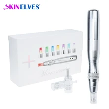 Микро игольчатая ручка, 7 цветов, светодиодный, беспроводная, микроиглы, Дерма, ручка, профессиональная, микроиглы, Дерма, ручка, устройство для ухода за лицом