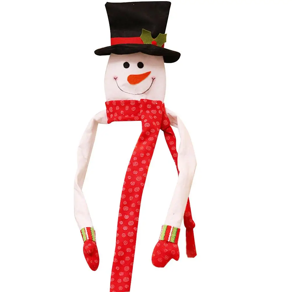 Snowman Рождественская елка шляпа милый 3D Санта Клаус Снеговик украшение шляпа для рождественской елки рождественская Шляпа Санты дерево верхние украшения - Цвет: Snowman