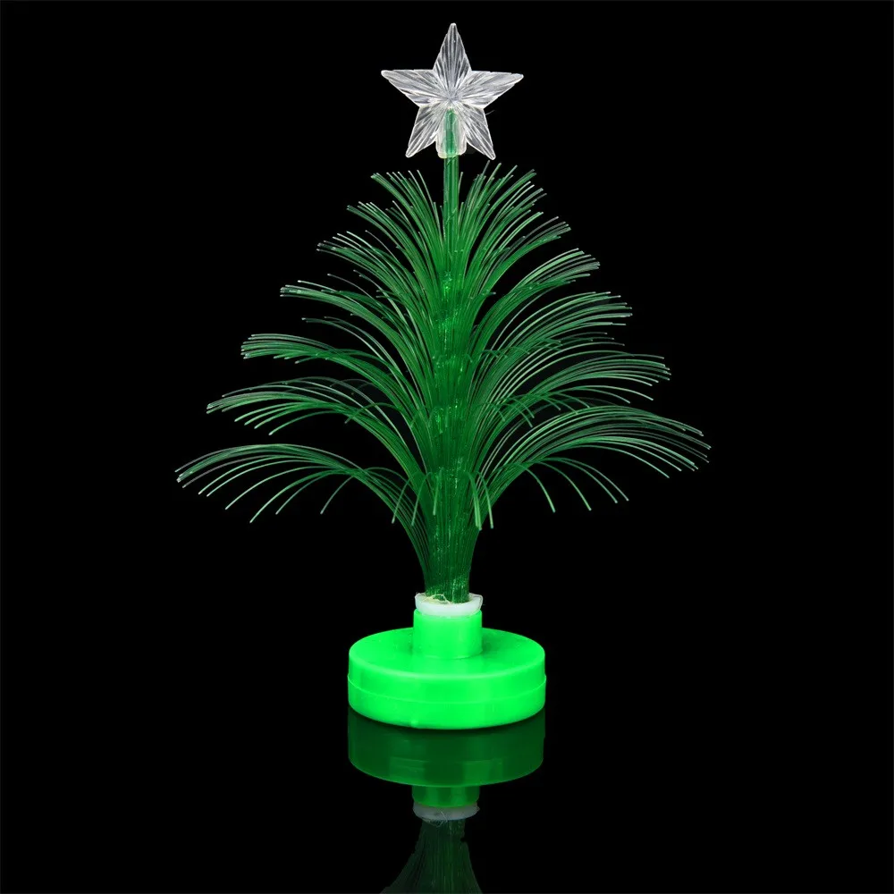 Горячая Merry светодиодный Изменение цвета Мини Рождественская елка Домашний Настольный праздничный Декор Шарм L1008