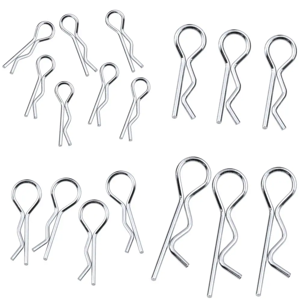 100pcs 1:10 Universal Scale Bend Body Clips Pins Sliver Black Buggy Shell RC Car Parts For Redcat HPI Himoto HSP Truck 100pcs 1:10 Universal Scale Bend Body Clips Pins Sliver Black Buggy Shell RC Car Parts For Redcat HPI Himoto HSP Truck