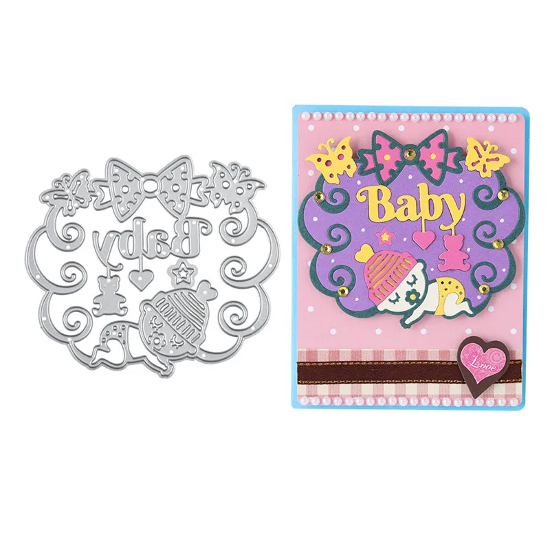 

InLoveArts Crafts Metal Steel Cutting Dies 2019 New Sleeping Baby Stencil for DIY Scrapbooking Paper/photo Cards Embossing Dies