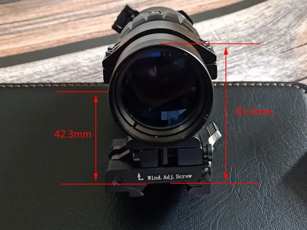 Tactical red dot sight scope 3x Magnifier Compact Sight with Flip UP Mount Side picatinny Airsoft Rifle gun Hunting