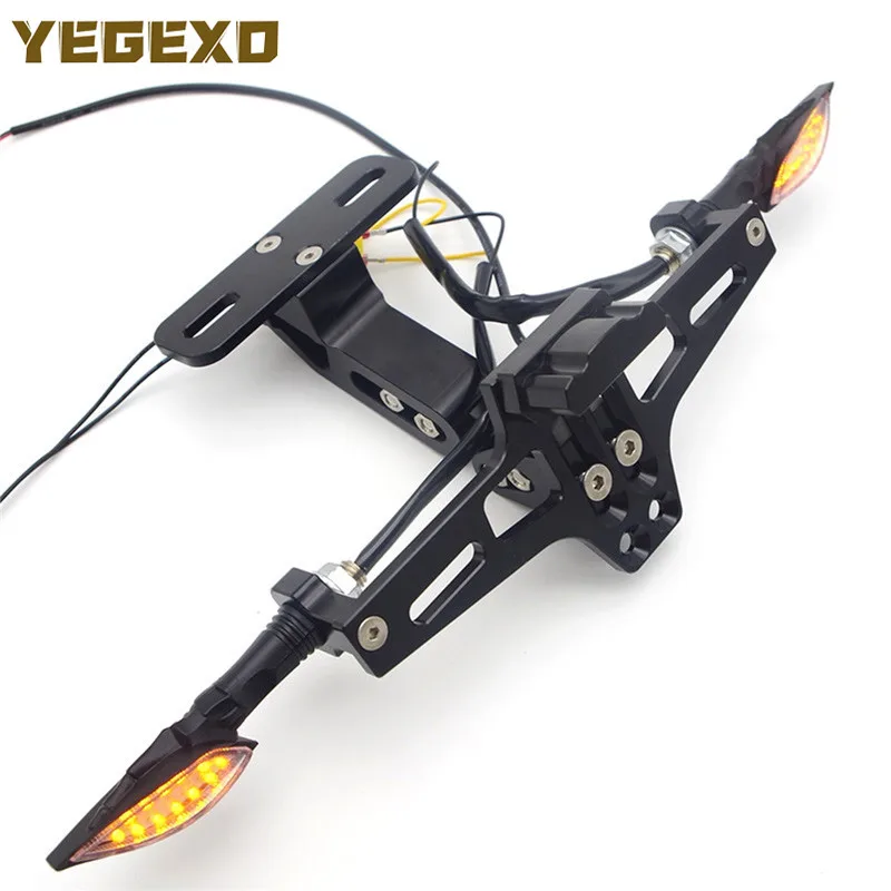 Portatarga E Indicatori Di Direzione Accessori Moto Per Yamaha R1 2004 Blaster Xt1200Z Super Tenere Virago 250 Raptor 660