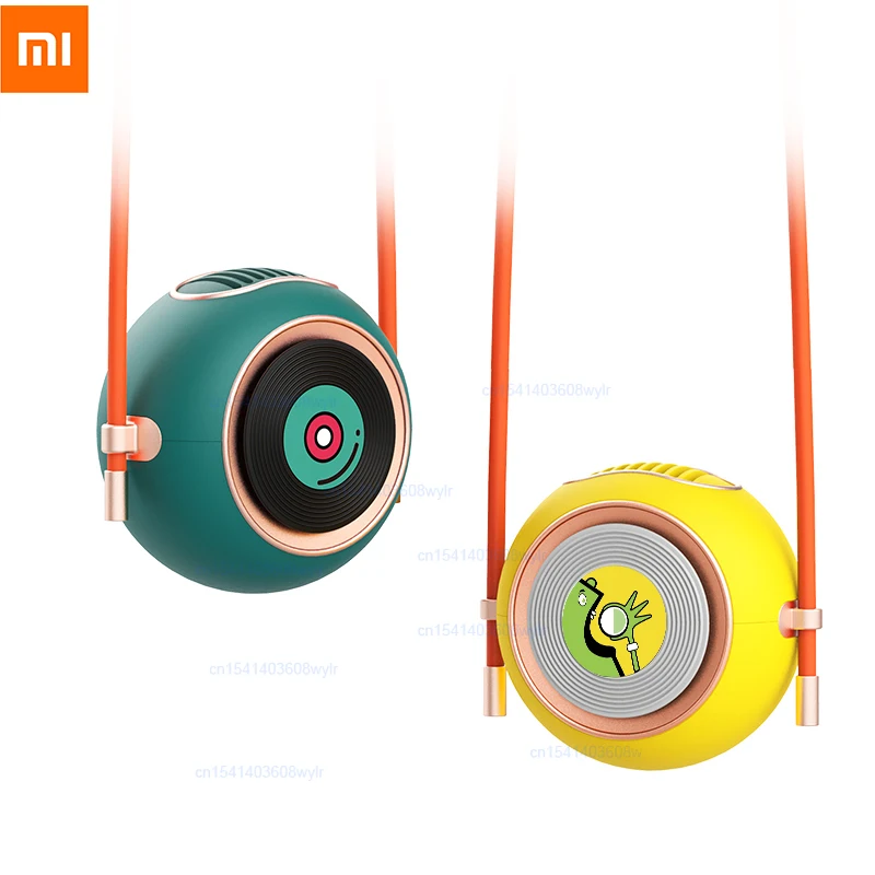 XIaomi Summer Hanging neck fan Small and light two-speed wind USB charging long-lasting battery life | Электроника