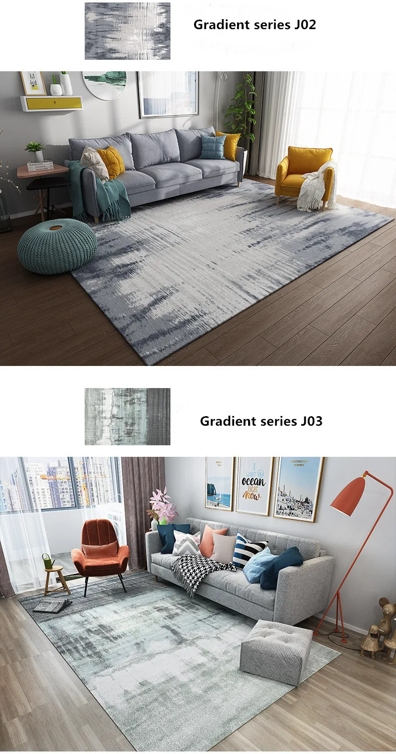 2 large size geometric office soft non-slip mat (2)
