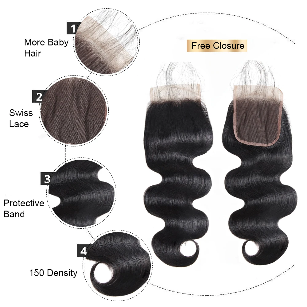 BEAUDIVA-Brazilian-Hair-Body-Wave-3-Bundles-With-Closure-Human-Hair-Bundles-With-Closure-Lace-Closure
