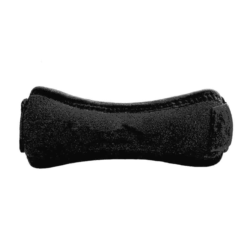 Регулируемый наколенник защитный ремень защита опорный коврик пояс спортивный бандаж на колено черный Открытый фиксирующий наколенник поддержка - Цвет: Черный