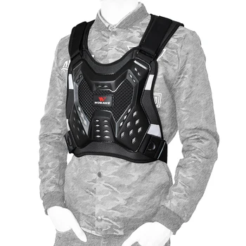 

WOSAWE Back Protector Motorcycle Armor Adult Sleeveless Spine Chest Protection Motocross Racing Body Protective Vest Jackets Men