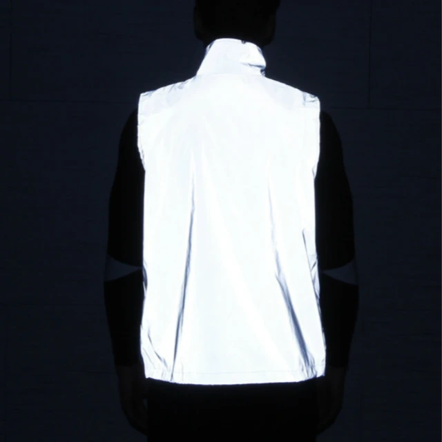Unisex White Reflective Vest Jacket 2