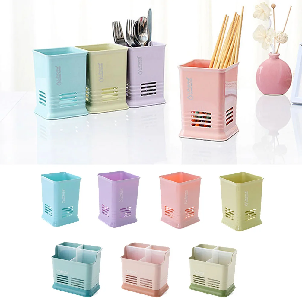 

Utensil Holder Knife Chopsticks Counter top Cutlery Drying Rack Organizer Flatware Drain Tidy Rack Kitchen Accessories