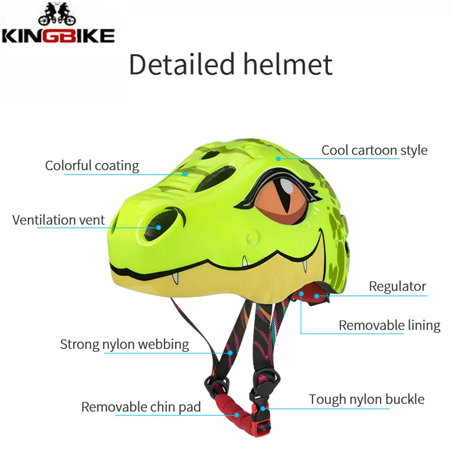 KINGBIKE Children Riding Helmet Bike Bicycle Cycling Skating Protection Safety MTB Bicycle Bike Helmet Kids Sport Cycling Helmet