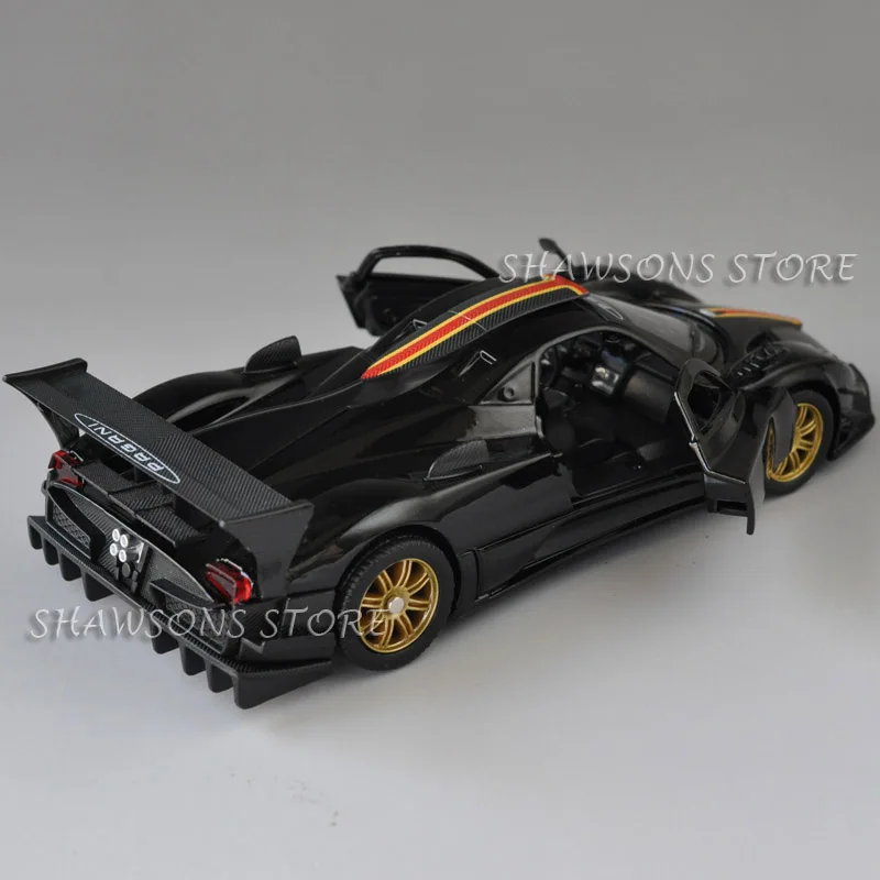 1/32 Масштаб литья под давлением металлические модельные игрушки Pagani Zonda R гоночный автомобиль миниатюрная копия w/звук и светильник