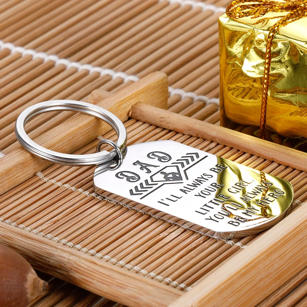 Details about   Fathers Day Key Chains Gifts for Best Father From Daughter Step Dad Car 