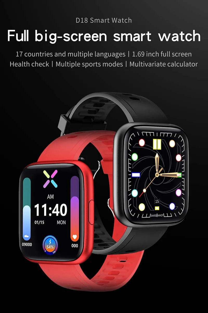 Electronics Smart Clock For Android IOS Fitness Tracker Sport Bluetooth Smart-watch 1 H750b90404a6e4d40890297843715ebffi