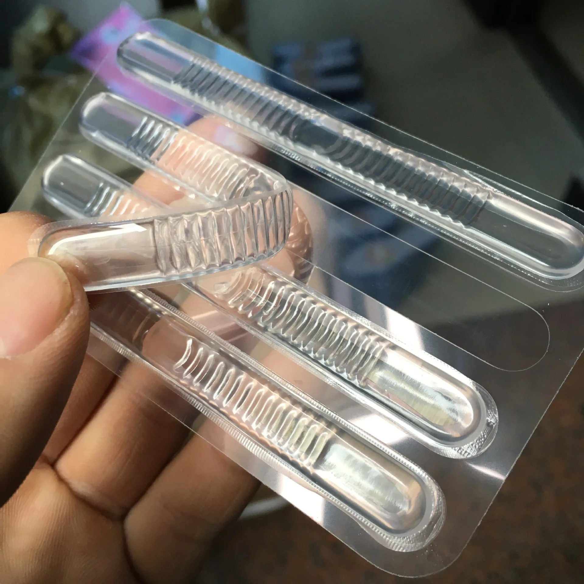 Silica gel transparent strip resistant sandals stick anti slip flat foot high heel insoles pads insert cushion 1pair=4pcs shoe insoles heel patch insole heel protector heel protector pads heel insoles heel cushion insole heel grips