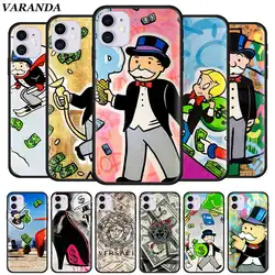 Чехлы Dollar Monopoly для iPhone 11 Pro X XR XS Max 7 8 6 6S Plus 5 5S SE 5C черный силиконовый мягкий чехол Casos