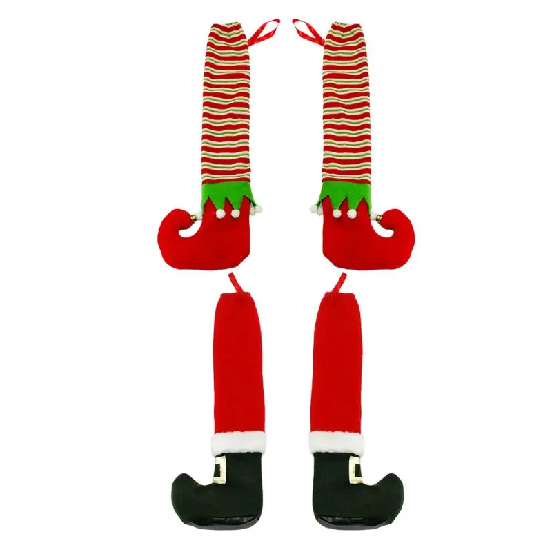 4pcs Christmas Chair Leg Cover Santa Claus Table Leg Socks Xmas Party Decoration E65B