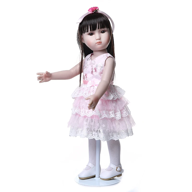 

Реалистичная американская Кукла реборн 45 см, милая девочка, принцесса, высокое качество, детские игрушки, креативные строительные игрушки